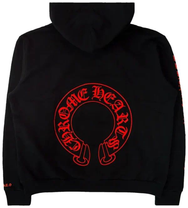 Chrome Hearts Horse Shoe Hoodie Black 3