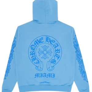 Chrome Hearts Horseshoe Hoodie Blue 2