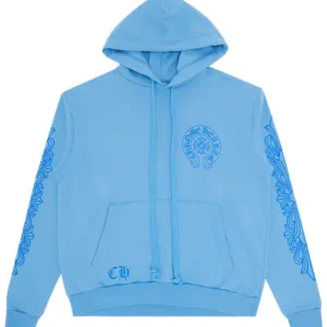 Chrome Hearts Horseshoe Hoodie Blue