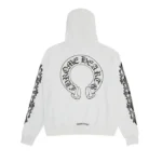 Chrome Hearts Horseshoe Hoodie White 2