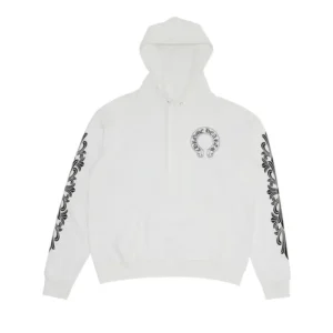 Chrome Hearts Horseshoe Hoodie White