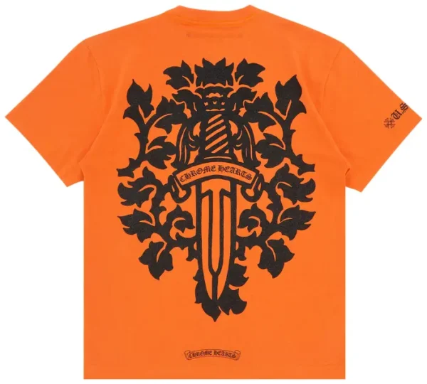 Chrome Hearts Vine Dagger T-Shirt Orange 2