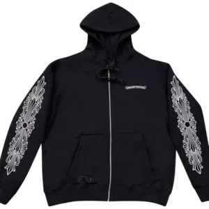 Chrome Hearts Zip Up Hoodie Black