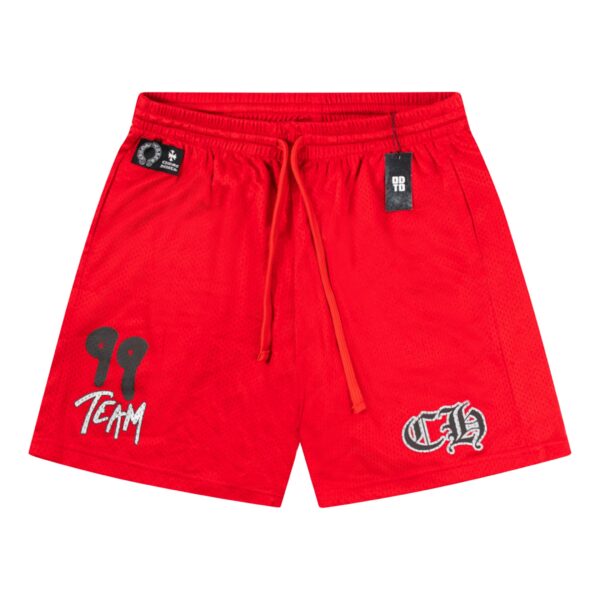 Chrome Hearts Boy Sports Mesh Red Shorts