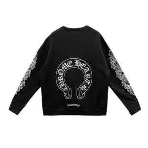 Horseshoe Floral Sleeves Crewneck Sweatshirt