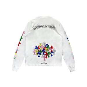 Multi Color Cross Logo Scroll Sweatshirt