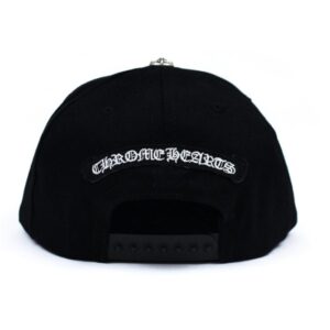 Chrome Hearts Cross Waxed Denim Baseball Cap – Black