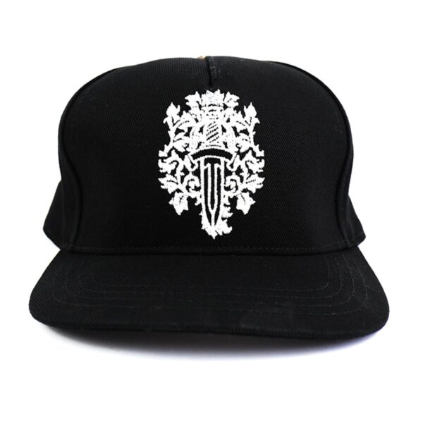 Chrome Hearts Dagger Denim Baseball Hat – Black/White