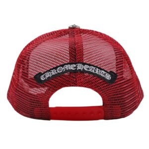 Chrome Hearts Matty Boy Sex Records Logo Trucker Hat – Red/White