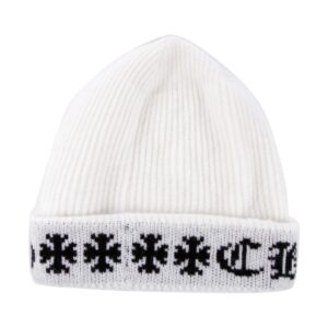 Chrome Hearts Big Daddy Cashmere Beanie – White