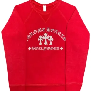 Chrome Hearts King Taco Crewneck Sweatshirt 'Red'